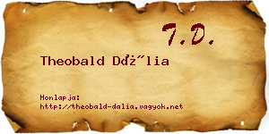 Theobald Dália névjegykártya